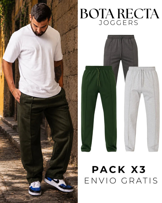 JOGGERS BOTA RECTA HOMBRE