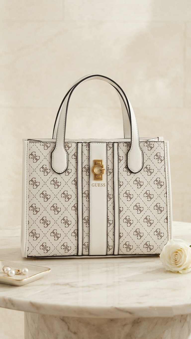 Ref 1003- ✨✨ Bolso Tote GUESS Monogram – Amplitud y Glamour
