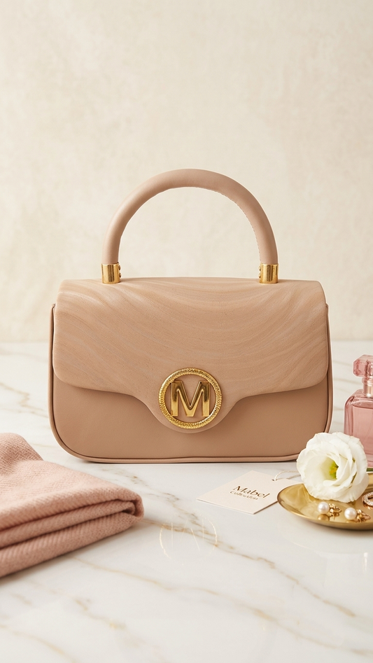 Ref 1008-✨ Bolso Elegante en Tono Nude – Colección Mabel