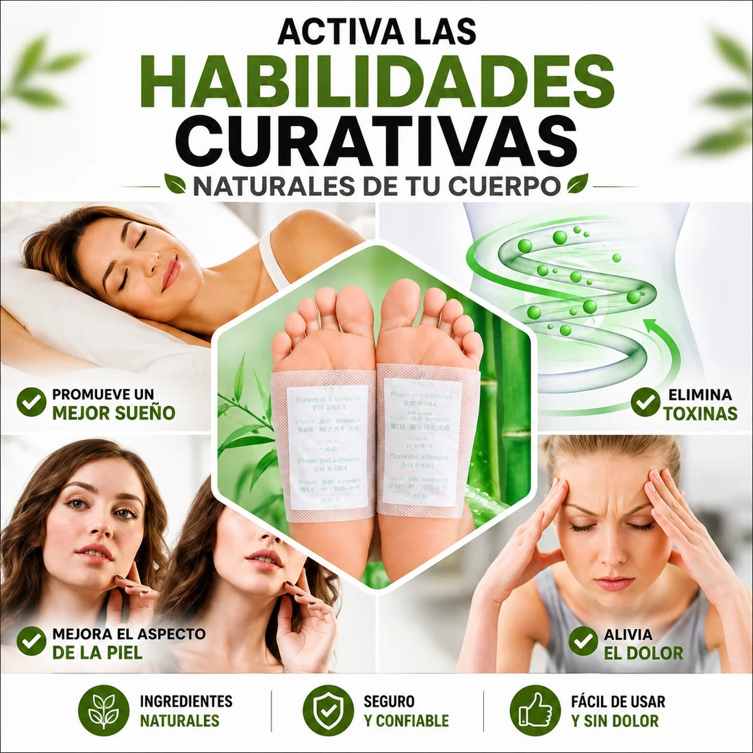 CAJAS PARCHES PARA PIES CAJA x 10
