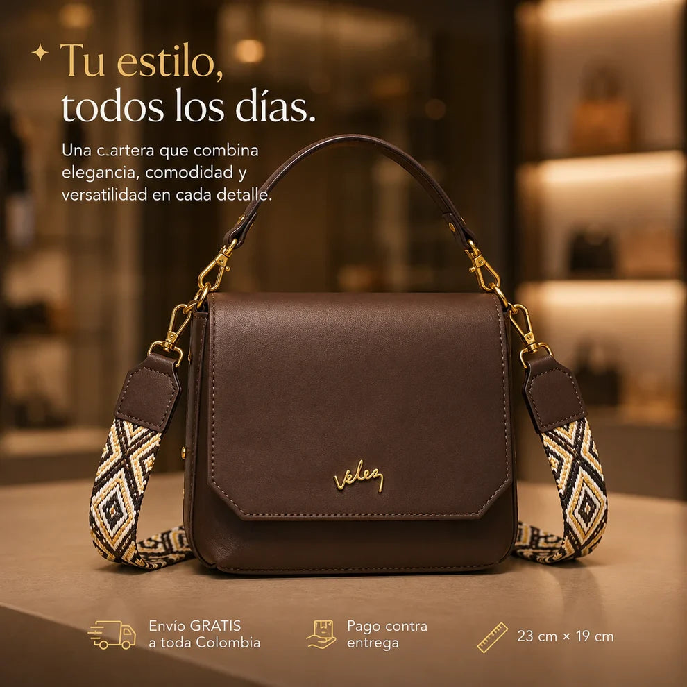 Bolso Carriel Vélez de Cuero Legítimo - Precio Exclusivo De Lanzamiento🎁