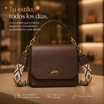 Bolso Carriel Vélez de Cuero Legítimo - Precio Exclusivo De Lanzamiento🎁